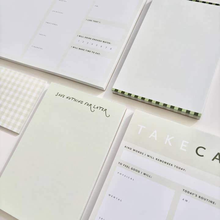 coux coux creative - Wholesale Notepad - Save Nothing For Later Notepad1