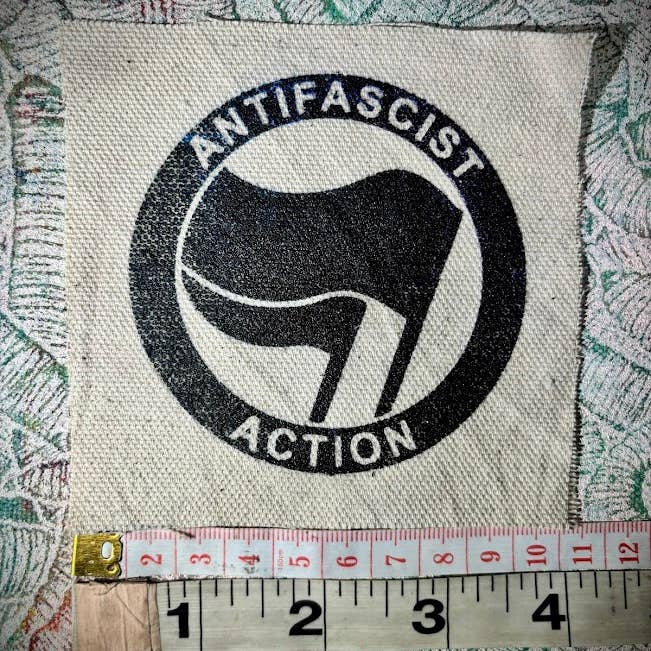 Three Raccoons - Wholesale Patch - ANTIFA logo patch.2