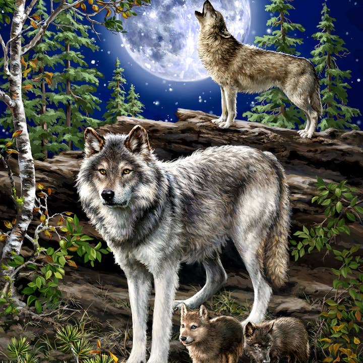 Wolf Pack 500 Piece Jigsaw Puzzle for wholesale by Springbok Puzzle