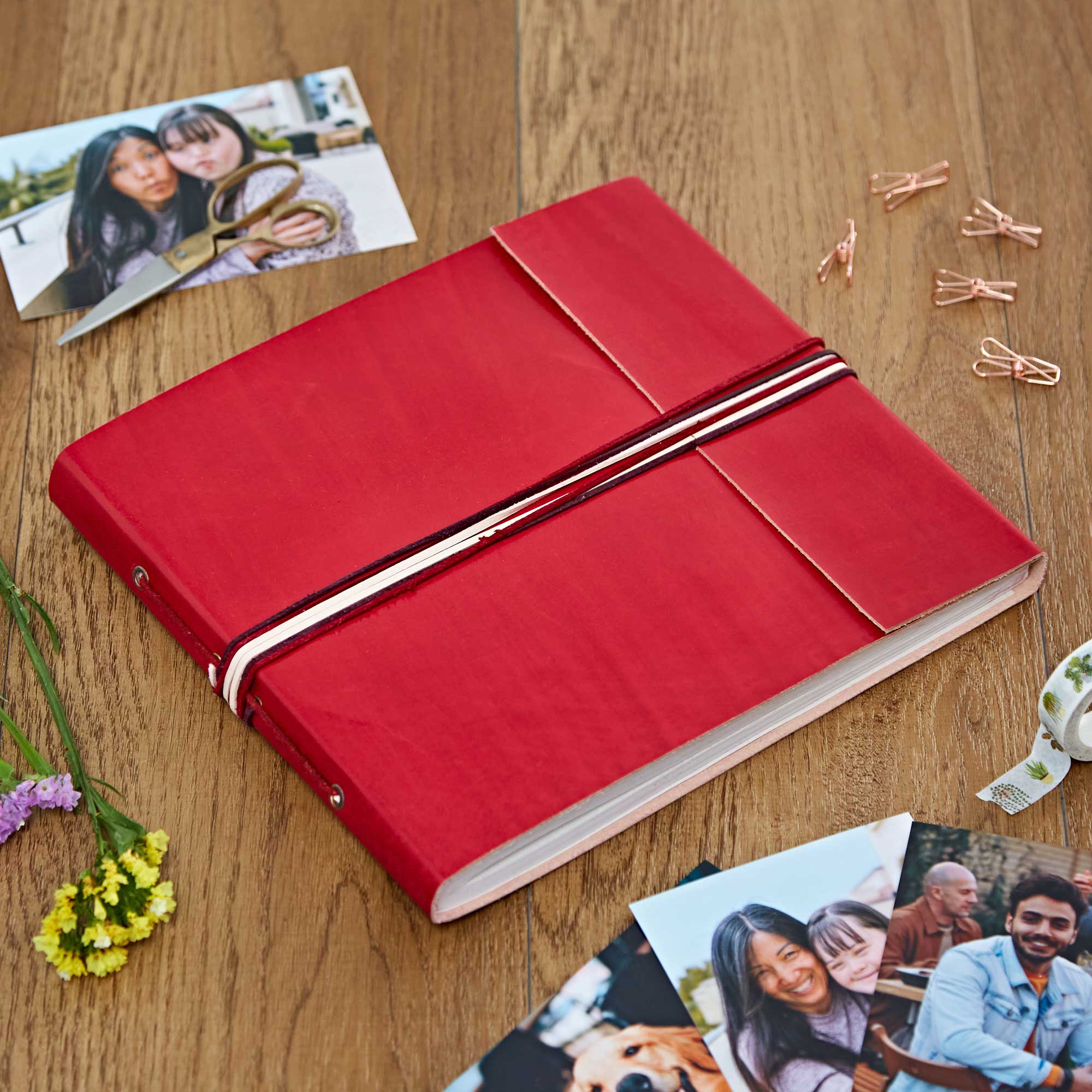 The Paper High Gift Company Limited – wholesale Photo album – Coloured Leather Photo Album -Scrapbook - Handmade6