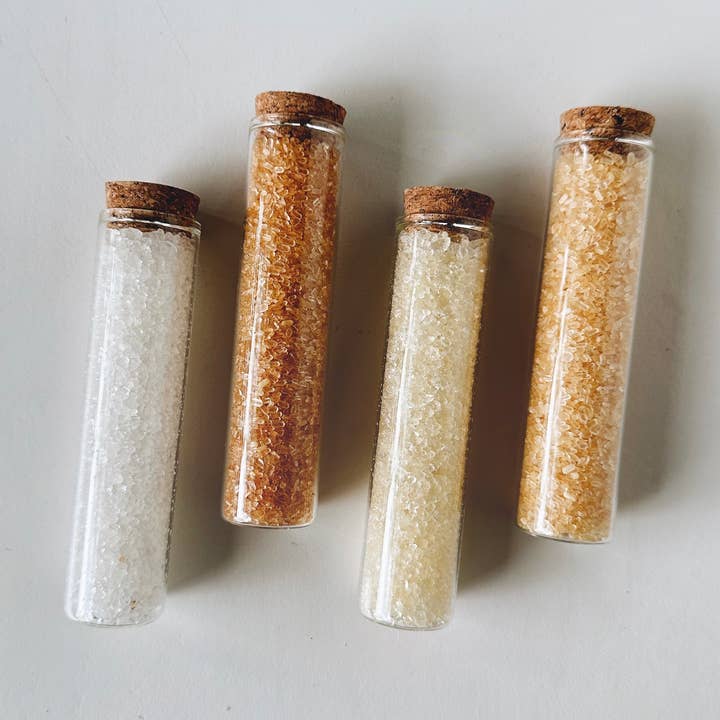 Trempage au sel de la mer Morte et d'Epsom 100% naturel étiquette blanche pour la vente par Wondery Mercantile