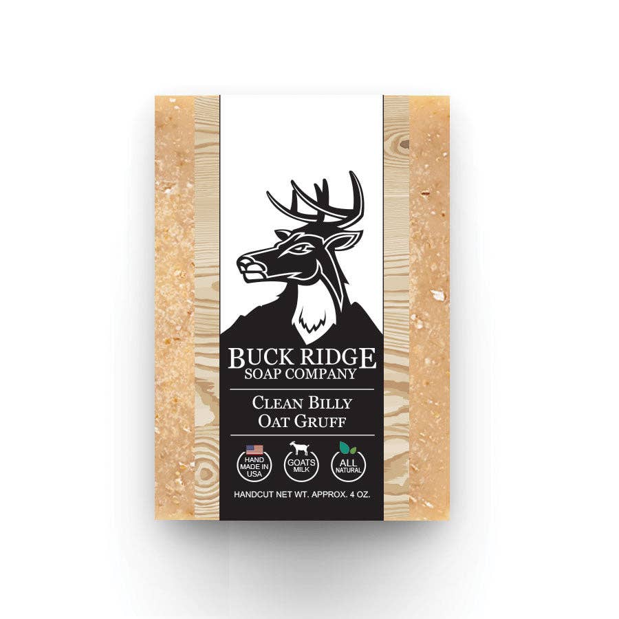 Buck Ridge Soap Company - Vente Pain de savon – homme - Savon artisanal Clean Billy Oat Gruff pour homme0