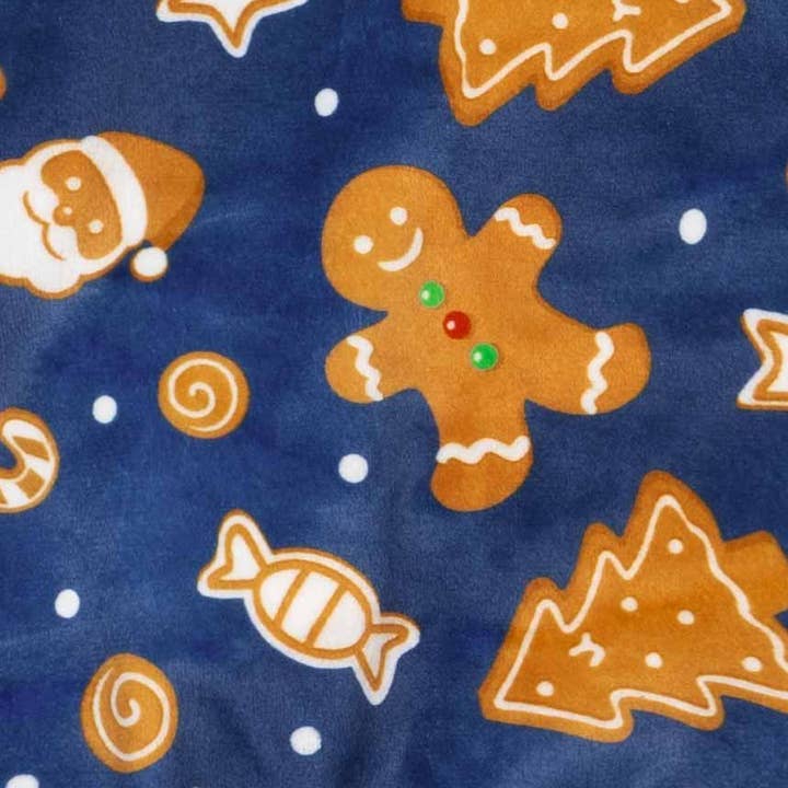 MidnightBlue Gingerbread Dog Christmas Pajamas for wholesale on Faire5