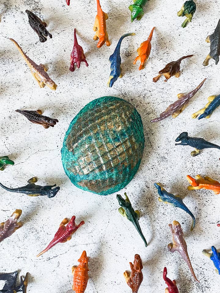 The Hatch Vegan Dinosaur Egg Bath Bomb for wholesale by Blasted Bath