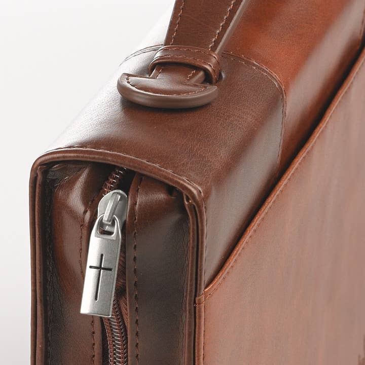 Christian Art Gifts - Vente Couvertures pour bible - Chorro símil cuero Jn. 3:16, canela4