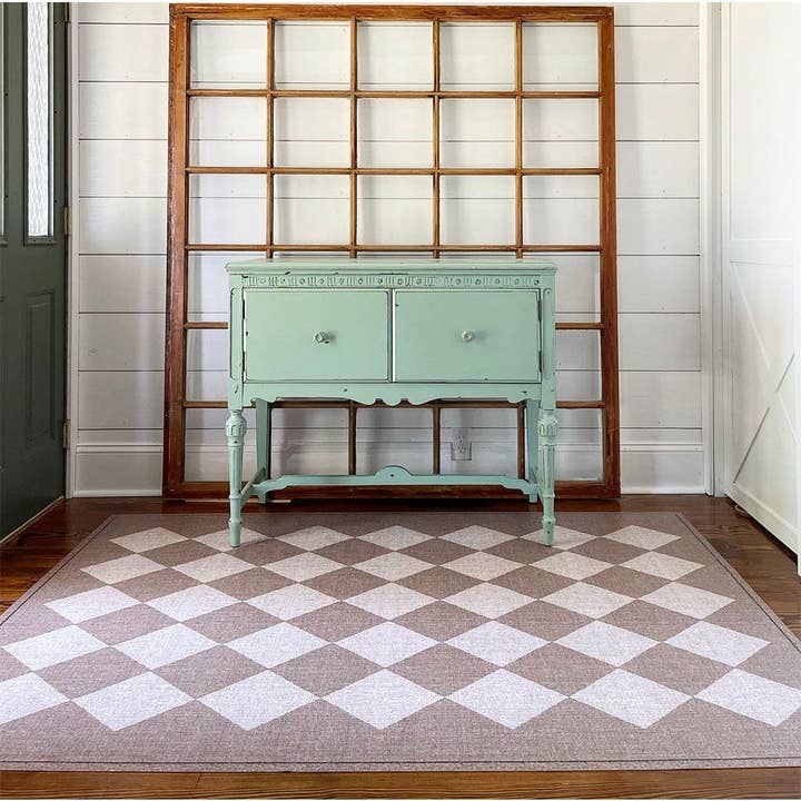 Carolina Creekhouse - Wholesale Floor Mat - 3acrehomestead Charlie FloorFlat | Cream - Premium Vinyl Floor Mat