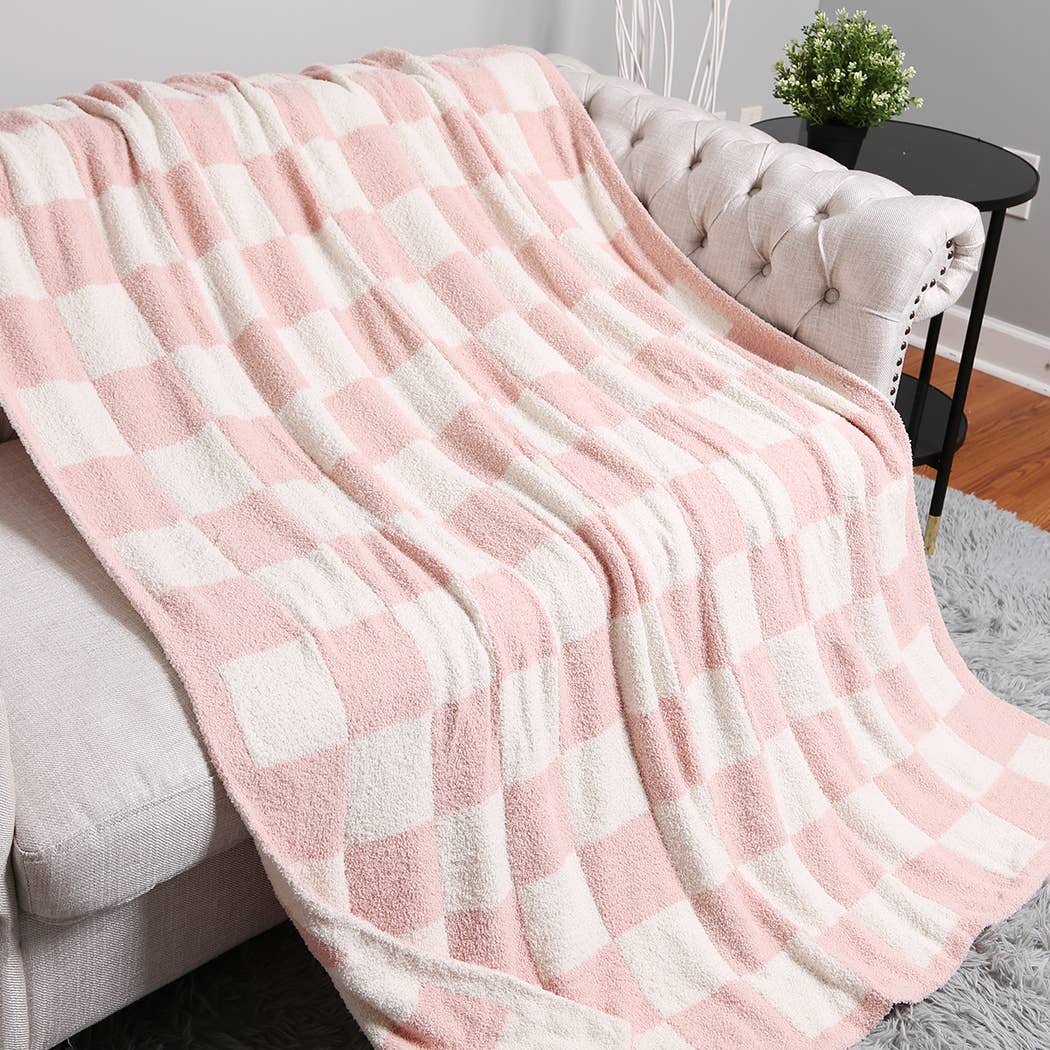Fashion City - Wholesale Throw Blanket - Checkerboard Patterned Throw Blanket11
