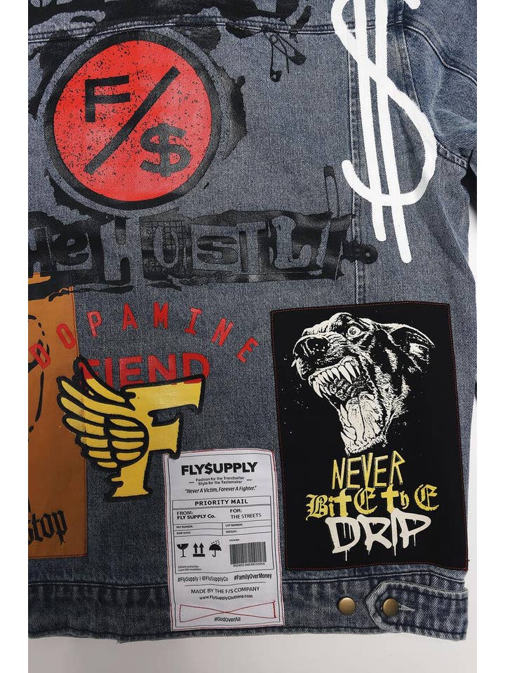 New Rich Denim Jacket (Denim) for wholesale on Faire7