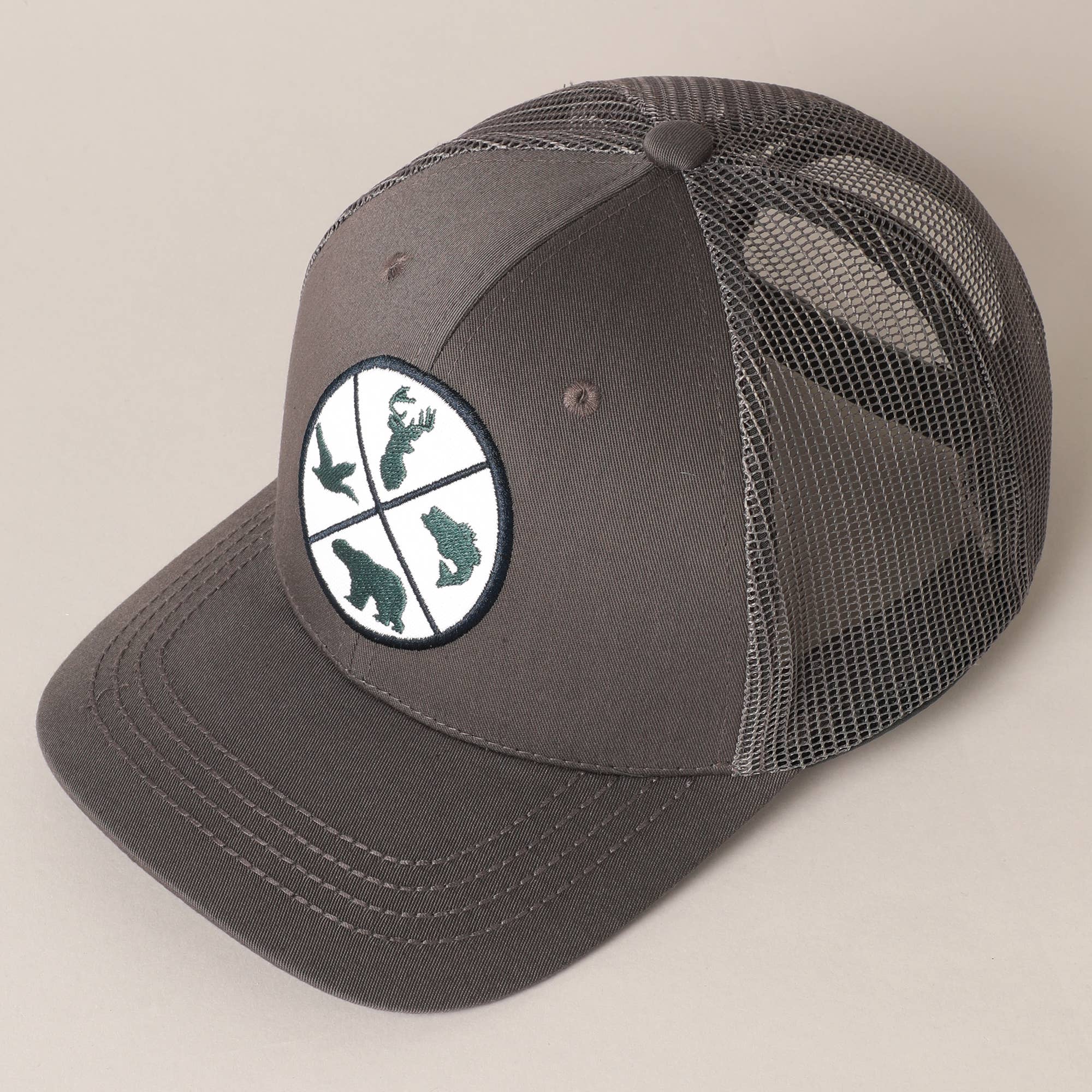 Fashion City - Wholesale Trucker pet - Heren - ANIMALS baseballpet met geborduurde patch voor heren met mesh-achterkant6