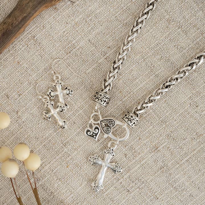 Howard's - Wholesale Jewelry Set - Miah Inspirational Charm Pendant Necklace & Earring Set
