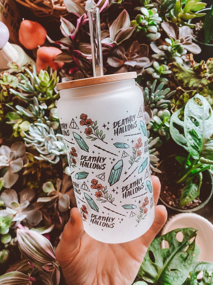 Deathly Hallows Harry Potter glass for wholesale by NOT YOUR AVERAGE BABE CO