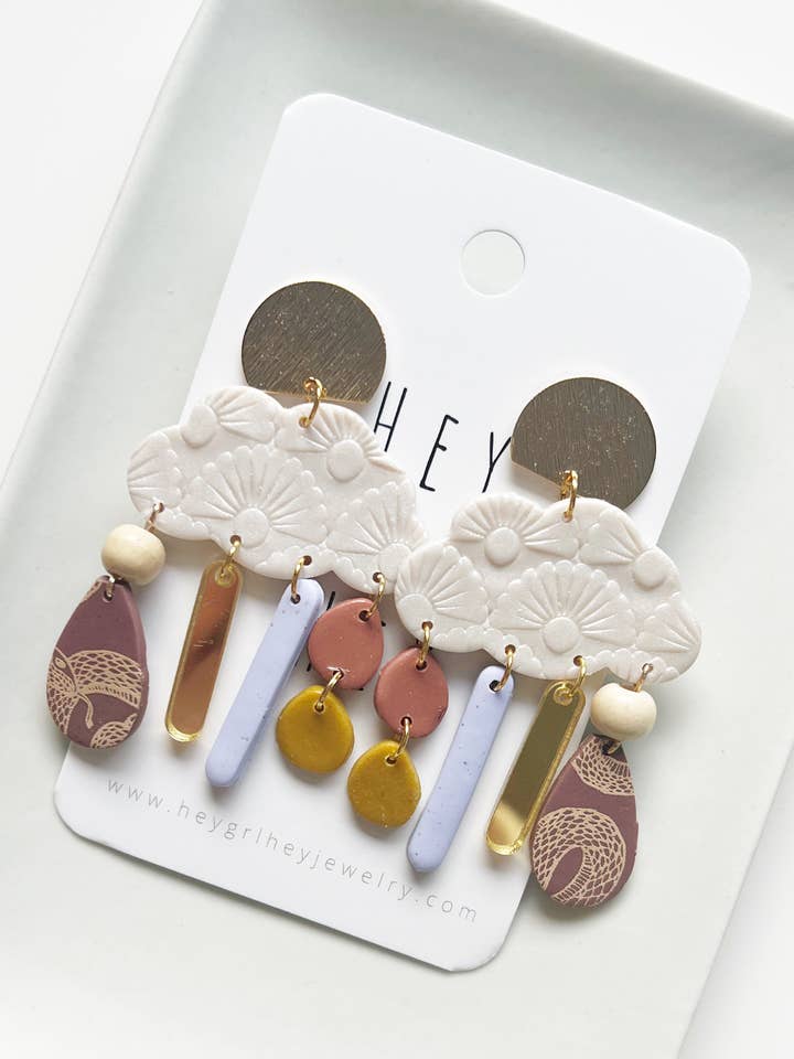 Cloud Earring #1 for wholesale by Hey Grl Hey Jewelry