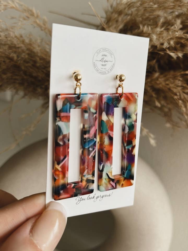 Rectangle Dangles - 3 for wholesale by ElleseeWomen