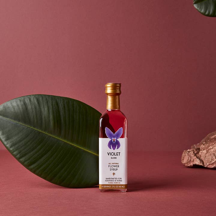 Floral Elixir Co. - Wholesale Cocktail Mix/Syrup - Violet Elixir. All Natural Cocktail & Soda Syrup.0