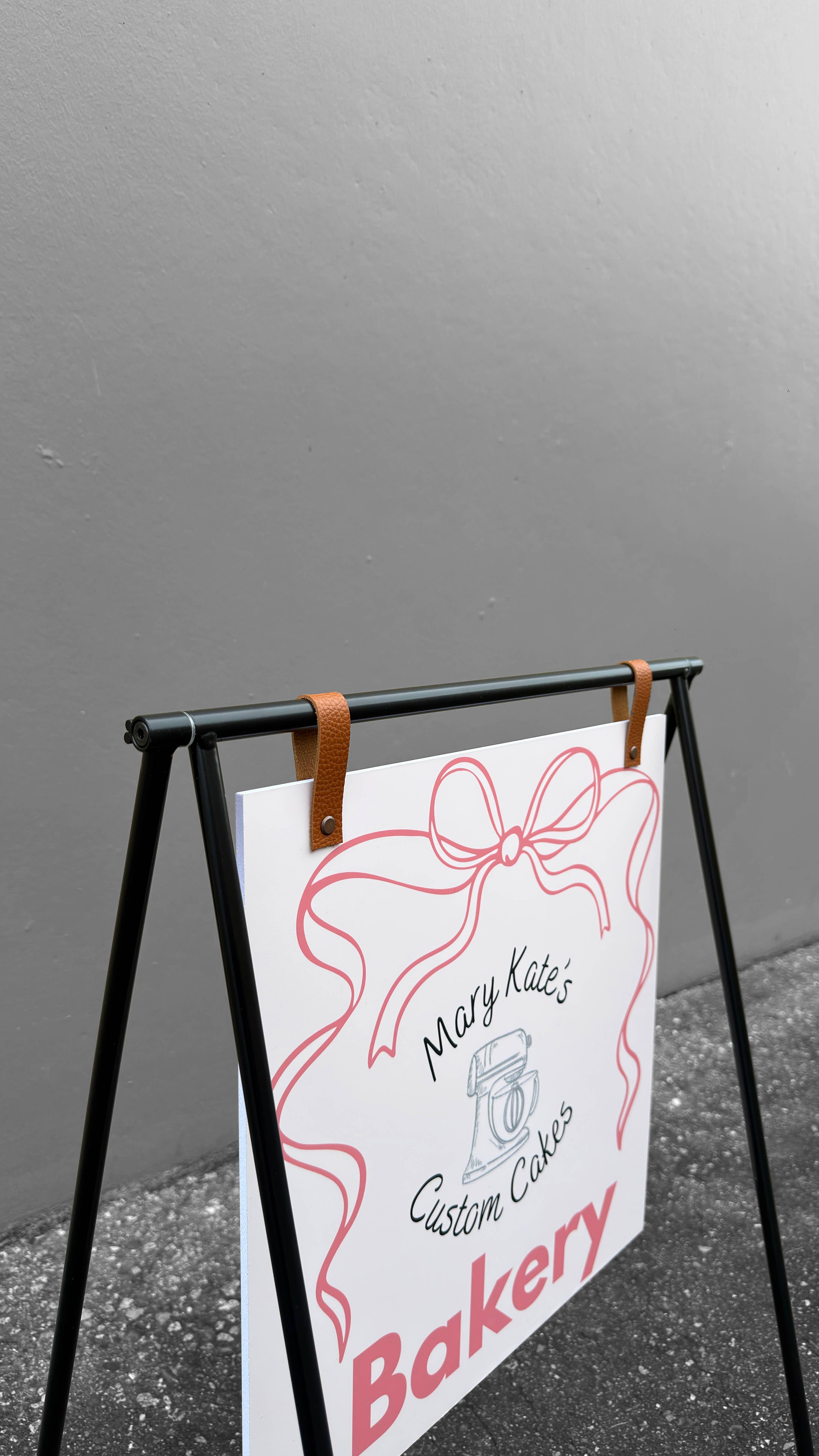 DisplayCanada - Wholesale Outdoor Sign - Small Metal A-Frame Sidewalk Sign with PVC Panel – Durable Outdoor Advertising Sign4