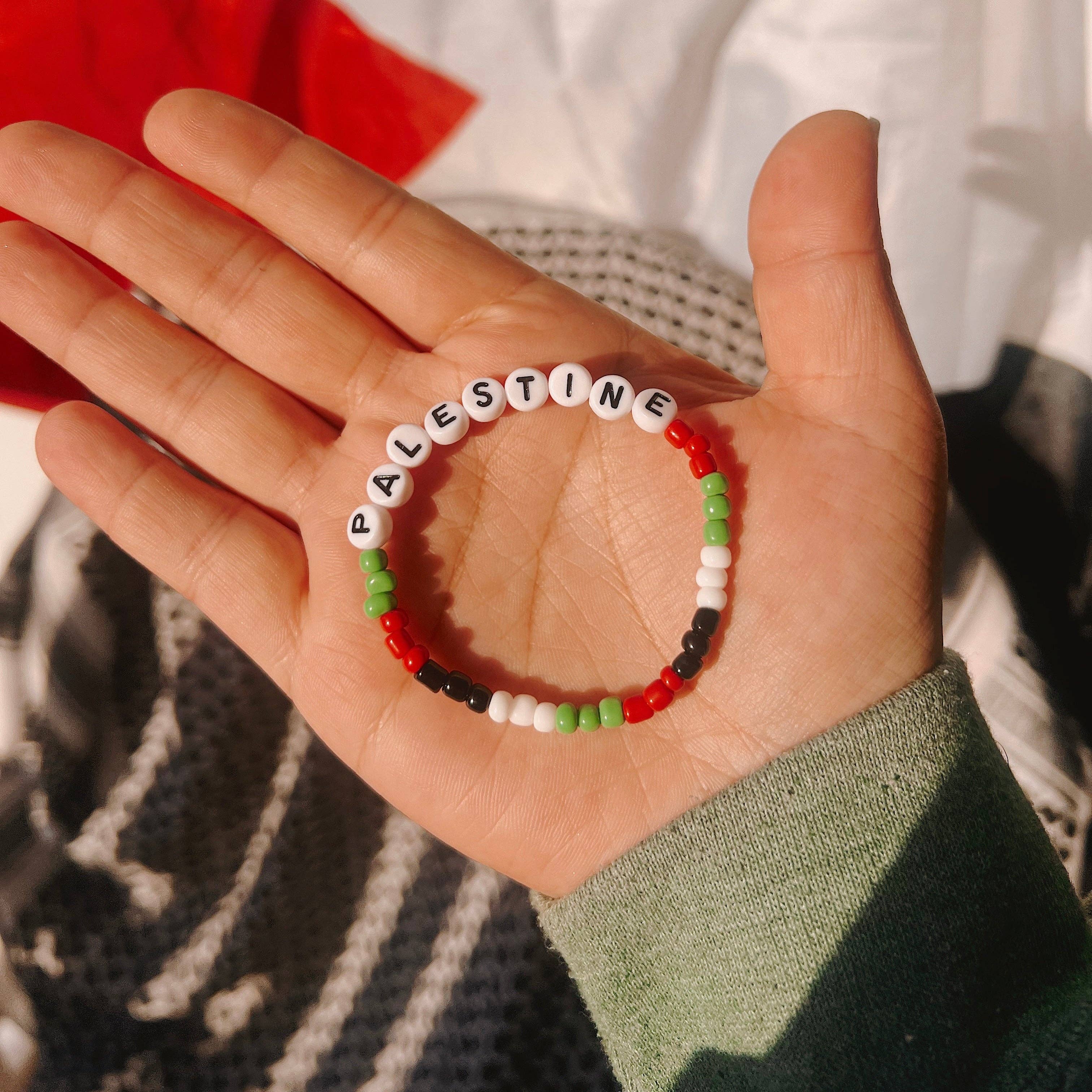 Meryum Designs - Wholesale Beaded Bracelet - Palestine Unity Beaded Bracelet 🇵🇸✊🏼‼️2