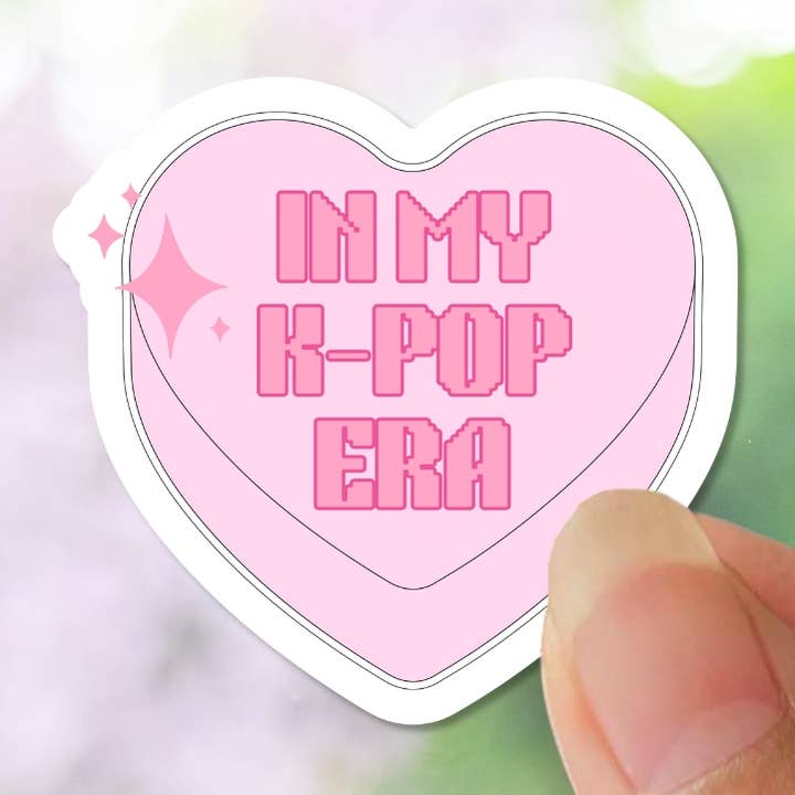 In My K-Pop Era Valentine's Day Sticker, Laptop Decal, Phone for wholesale by Apsara Labels