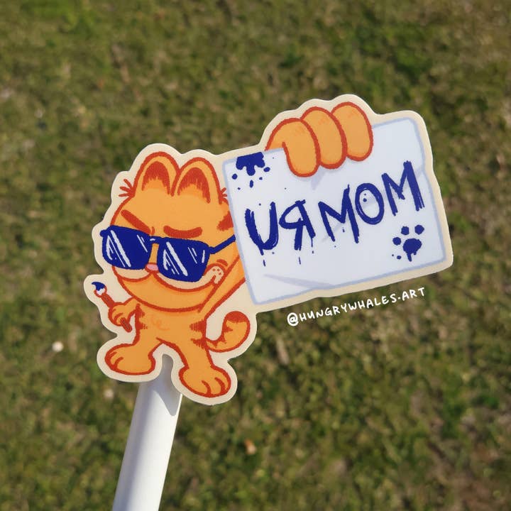 Garf Ur Mom Vinyl Sticker for wholesale by HungryWhales