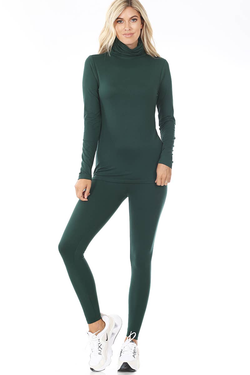 42POPS - Wholesale Athletic/Lounge Leggings - Women's - .SI-18546 Mock Neck Top & Leggings 2 Pc Set16