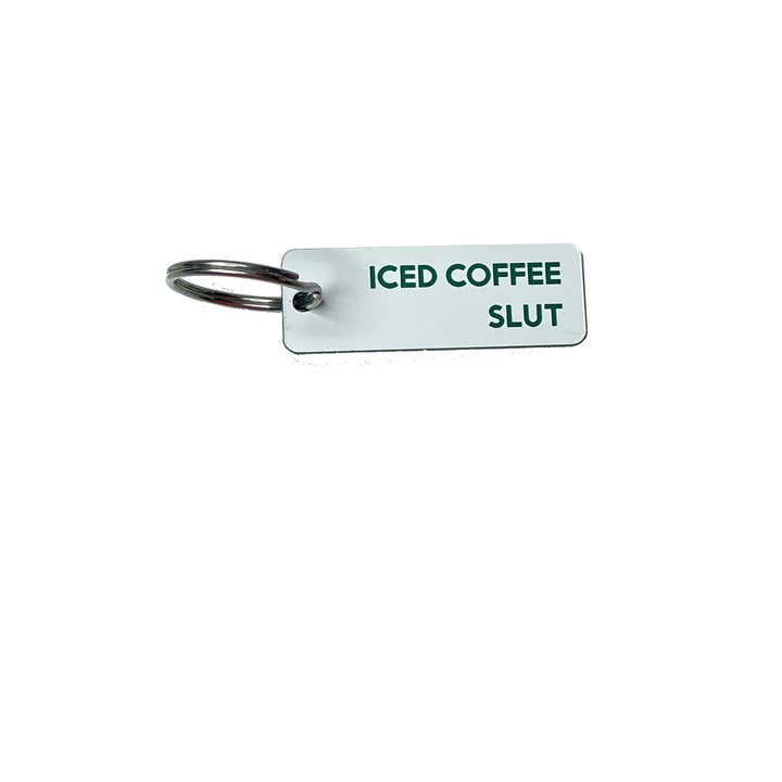 Calm Down Caren - Wholesale Keychain - Unisex - Iced Coffee Slut - Acrylic Key Tag3