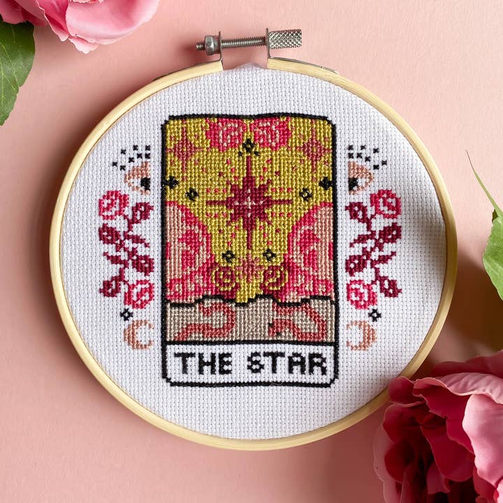 The Star Tarot Card Cross Stitch Kit for wholesale by Innocent Bones