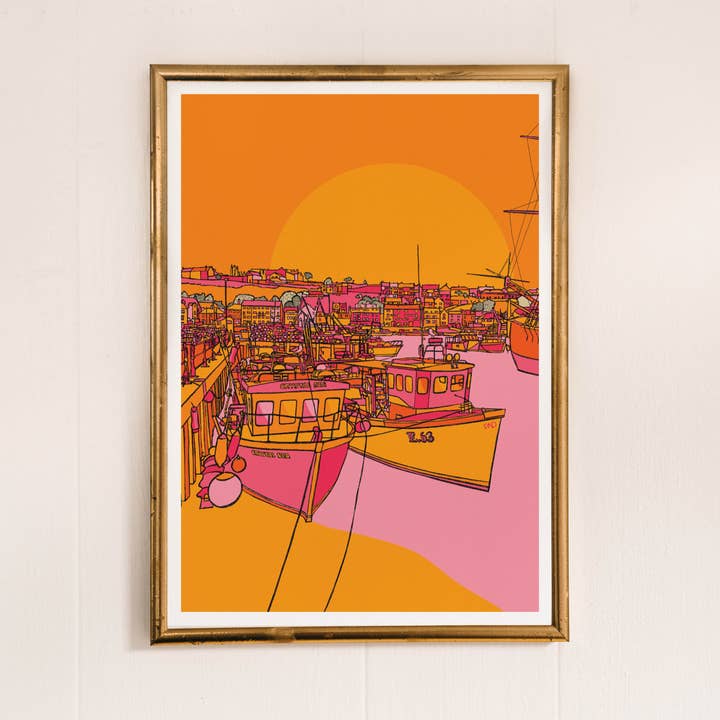 Freya Niamh Design - Wholesale Art Print - Whitby Art Print, Travel-Themed Art