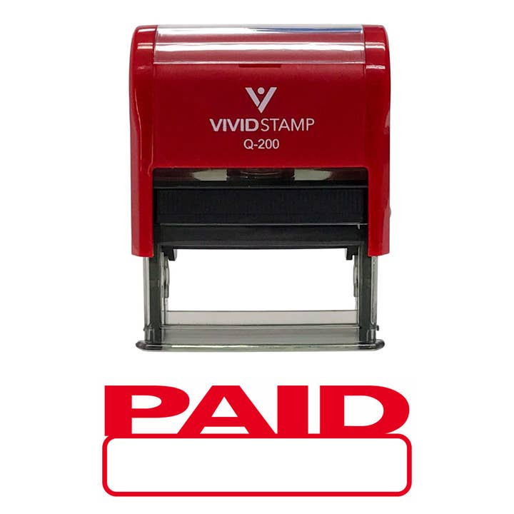 All Quality - Venta al por mayor Sello de goma/decorativo - Sello de goma autoentintable Basic Paid