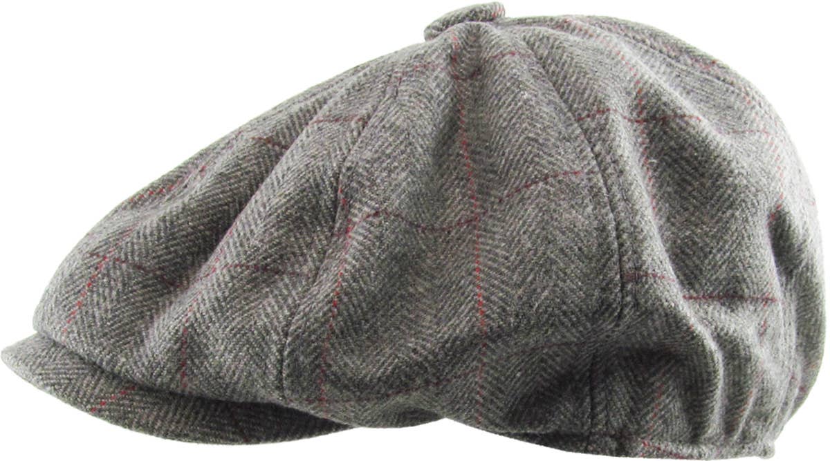 KBETHOS – Boina com pala - Homem por atacado – Botão espinha de peixe Ascot13