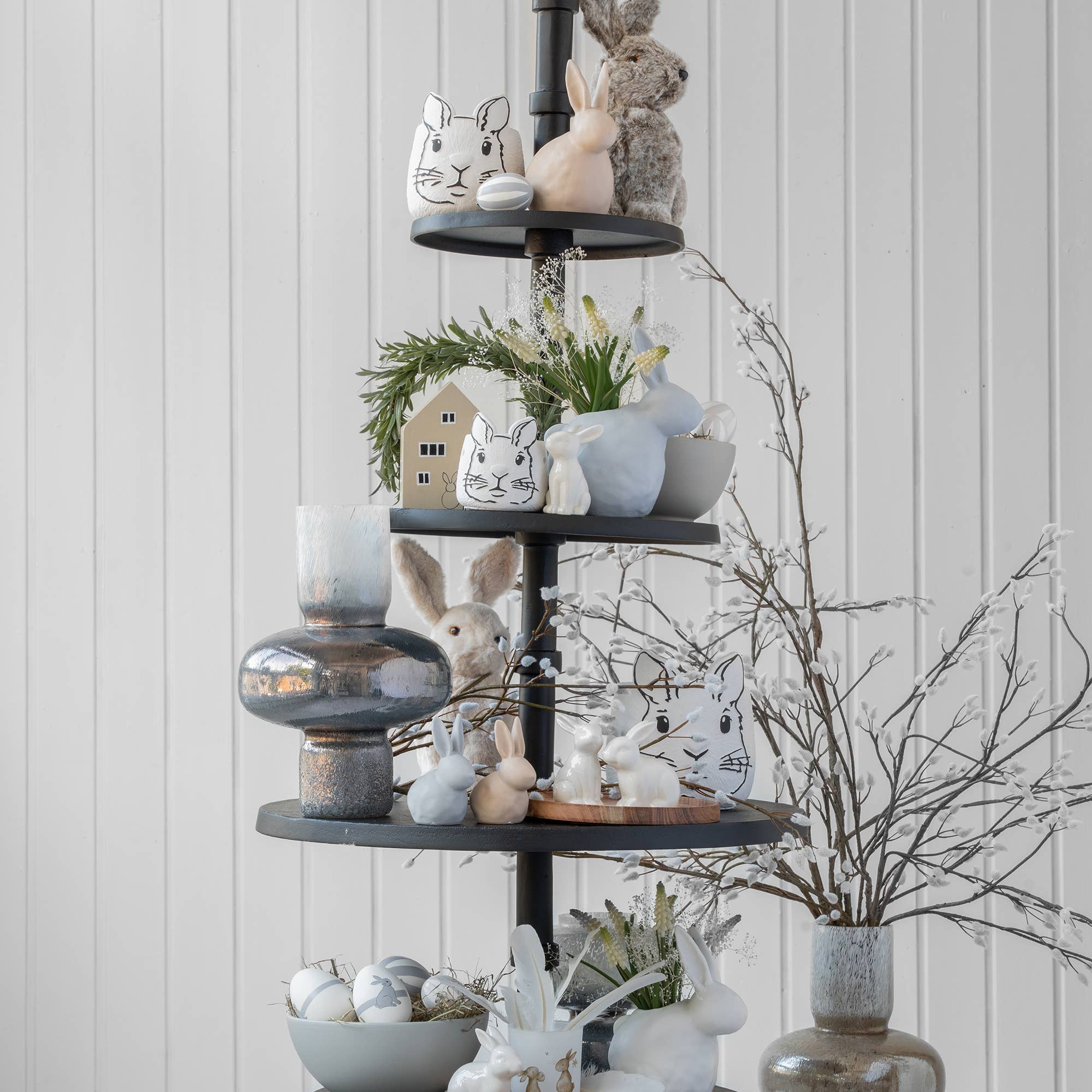 Vosteen – Vaso de plantas por atacado – Vaso de cimento Koldo branco, diâmetro 15,5 cm, para orquídea TO121