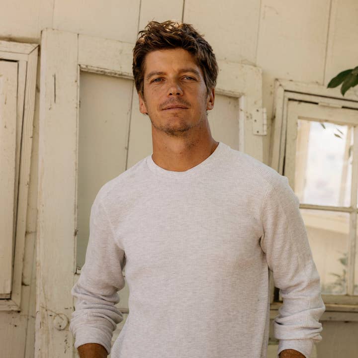 Nuovo Spencer Waffle Crew - Avena Heather per la vendita all'ingrosso da parte di Grayers