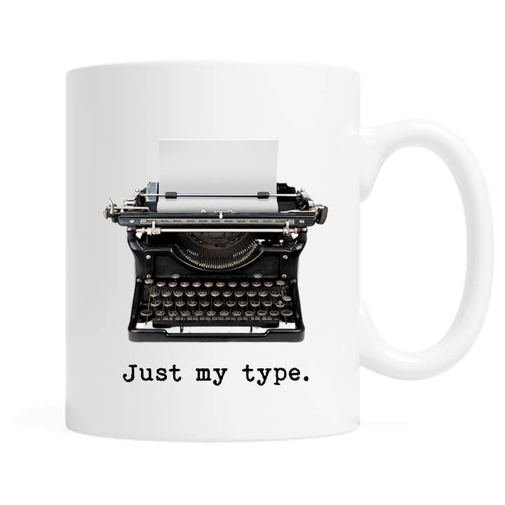 Just My Type Coffee or Tea Mug for wholesale by Fly Paper Products