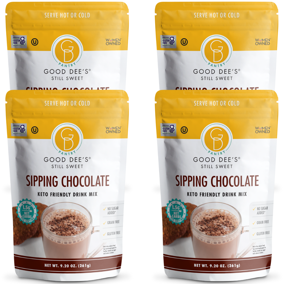 Good Dee's - Wholesale Hot cocoa mix/kit - Good Dee's Sipping Chocolate Low Carb Drink Mix - Vegan, No Sugar Added*, Soy Free and Gluten Free8