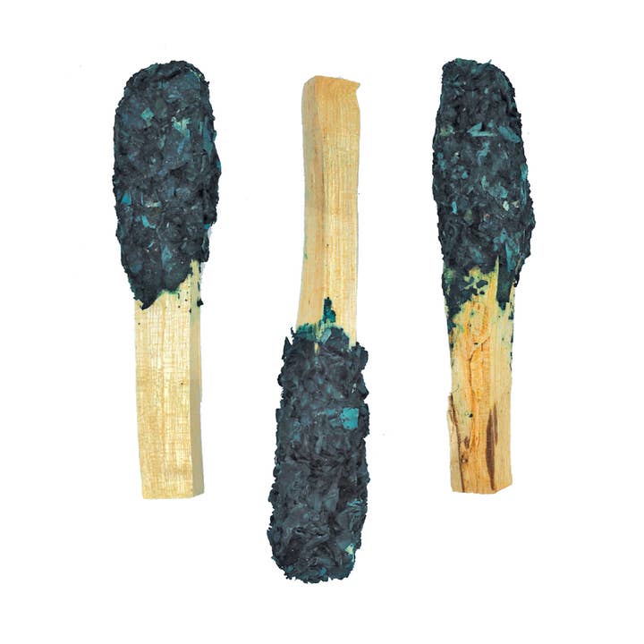 Dipped Aqua Blossom Palo Santo Pops for wholesale by Designs by Deekay Inc.