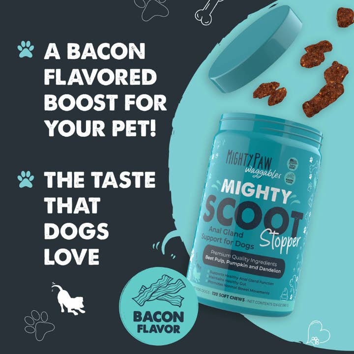 Mighty Paw - Wholesale Pet supplement – Dog - Mighty Scoot Stopper: Anal Gland Support Supplement4
