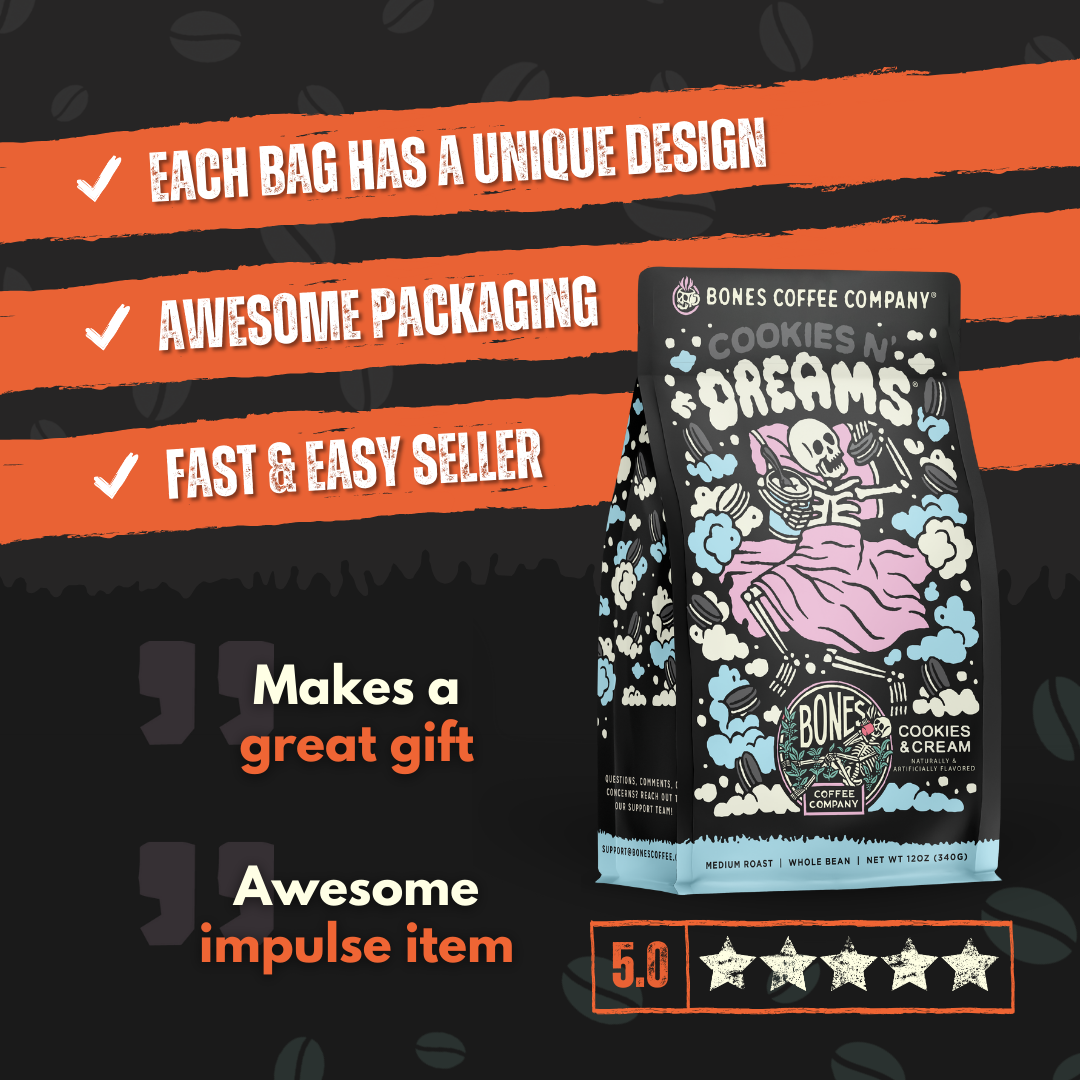 Bones Coffee Company - Wholesale Coffee Beans - Espresso | 12oz | Whole Bean & Ground3