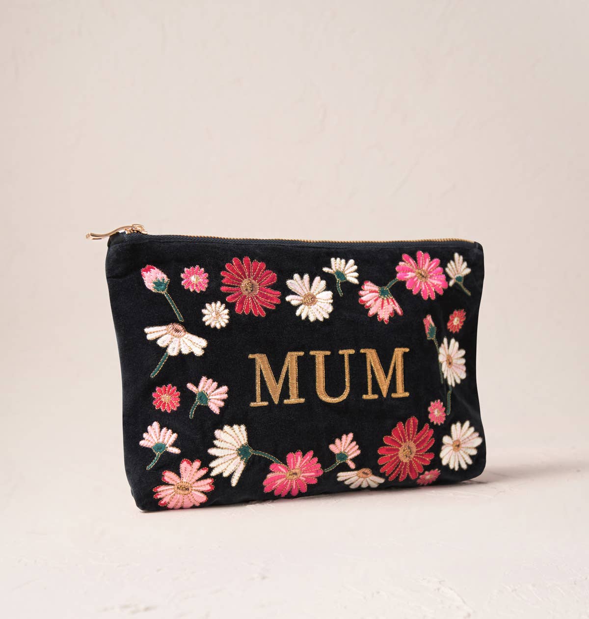 Charcoal Floral Mum Everyday Pouch for wholesale on Faire1