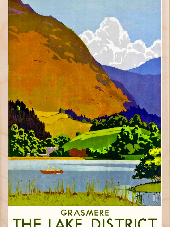 Grasmere, The Lake District - Eco-friendly cards & magnets for wholesale by THE WOODEN POSTCARD COMPANY