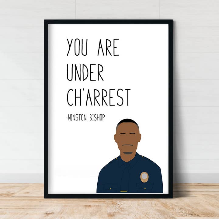 Winston Bishop "Bajo Ch'arrest" Impresión | New Girl para venta al por mayor de Callisto Design House