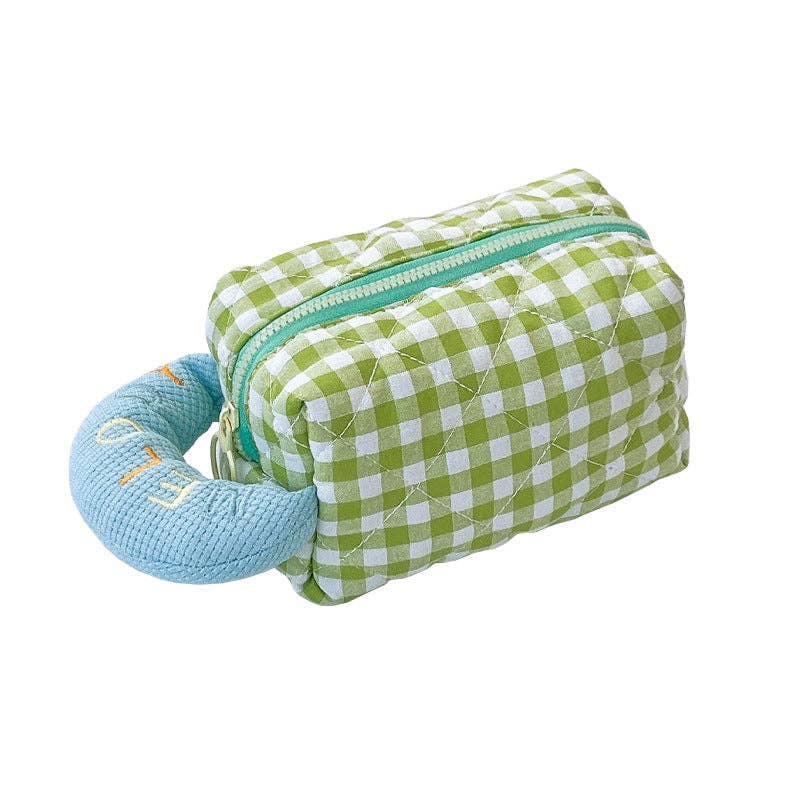 KiddieKickz - Wholesale Pencil Case/Pouch - Plaid Cotton Embroidered Pencil Case7
