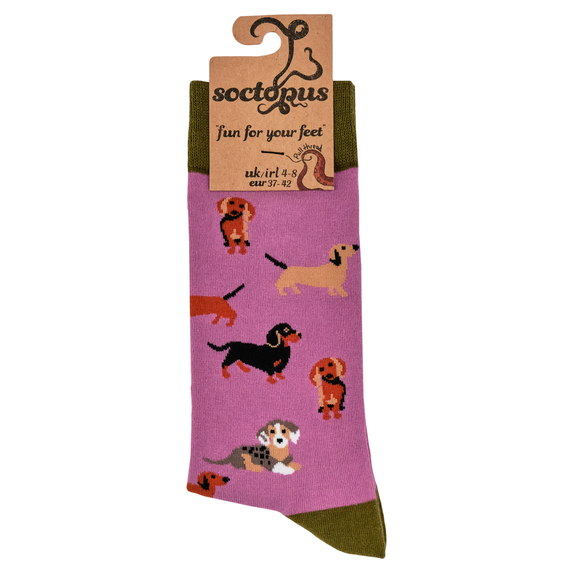 Socktopus - Vendita all'ingrosso Calzini - Unisex - Calzini per cani Sausage - Dasching Around 23