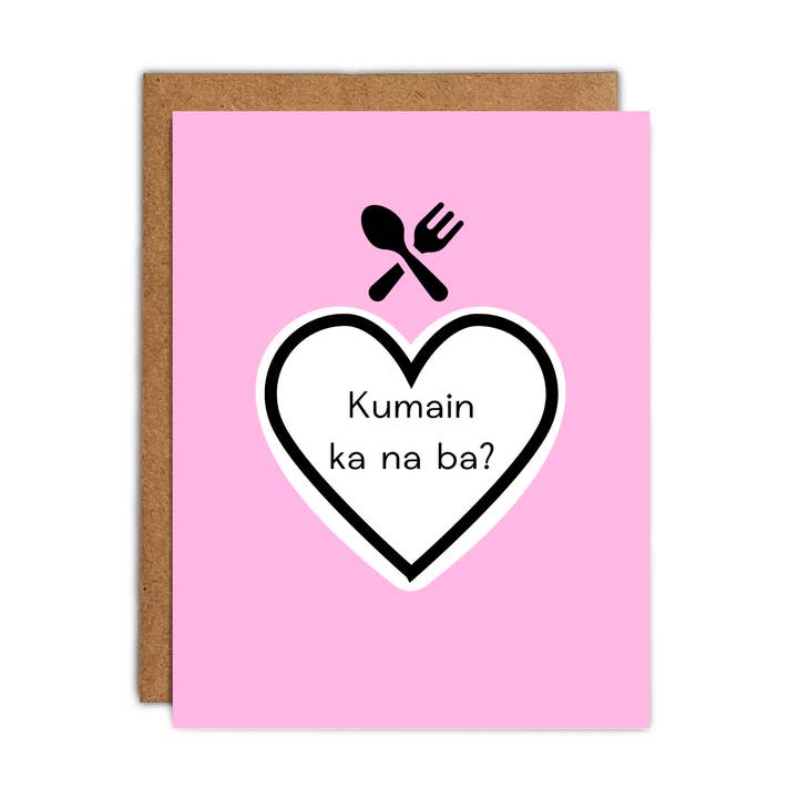 Carte Avez-vous mangé | Love | Valentines | Filipino pour la vente par Paper Picture Mama