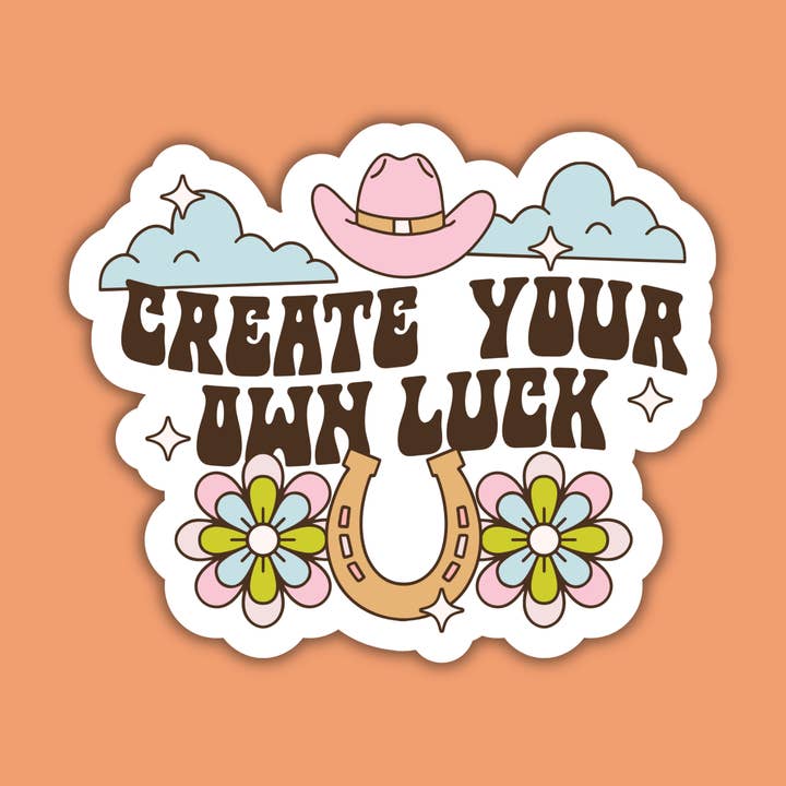 Create Your Own Luck Sticker for wholesale by 256 Craft Co
