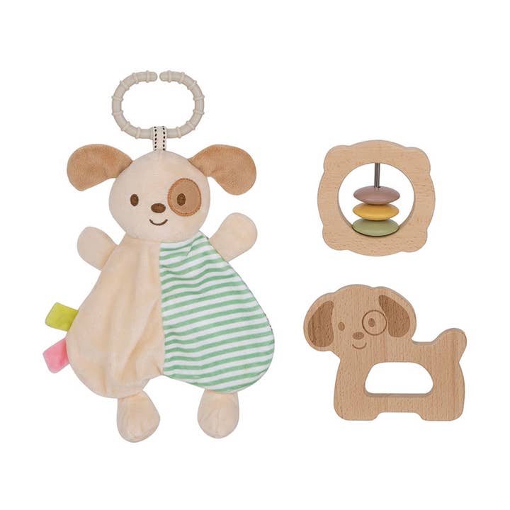 AJ Aguiar – Großhandel Spielzeugset – Kinder – Baby Komfort- und Aktivitätsset 3 Stk. 6M+0