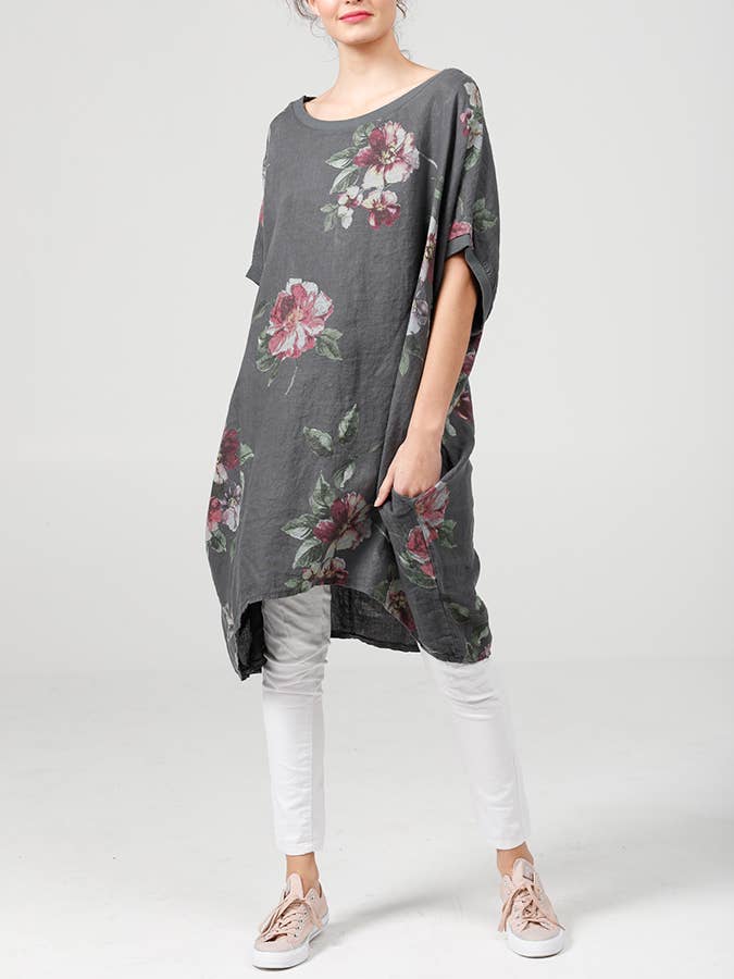 Miss Rose Sister Violet - Wholesale Tunic - Women's - WOMEN'S - Floral Rosabella Top4