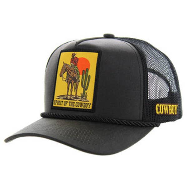 S & J Gift Inc – wholesale Trucker hat – Unisex – Cowboy Oil Leather Trucker Cap – One Size Fits Most2