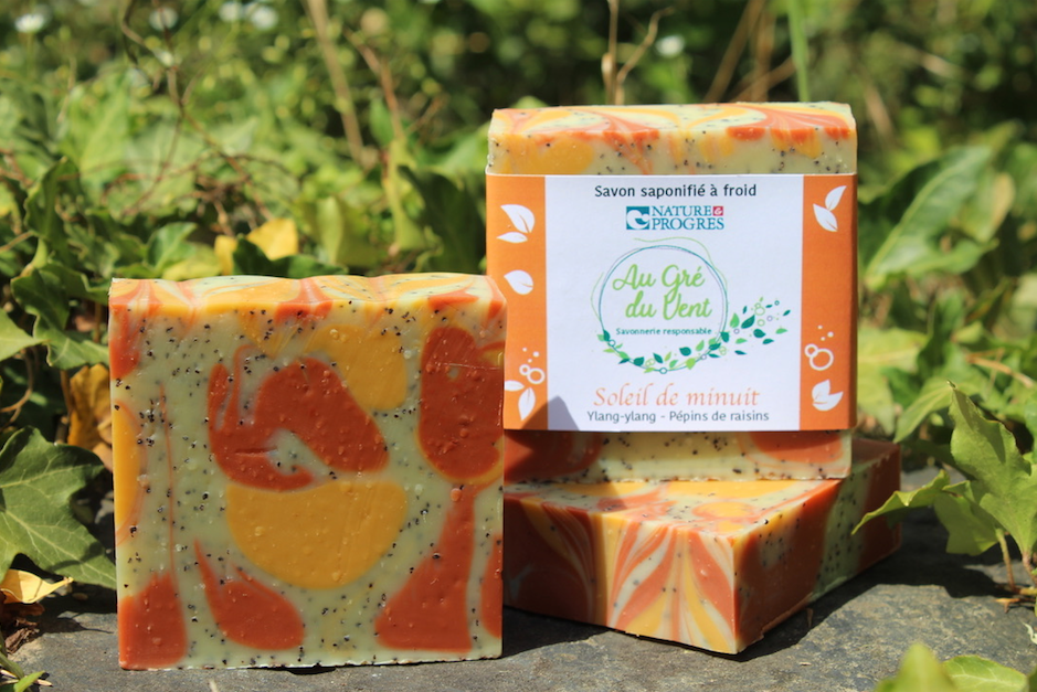 Savonnerie Au gré du vent - Vendita all'ingrosso Saponette - Sapone saponificato a freddo - Midnight Sun1