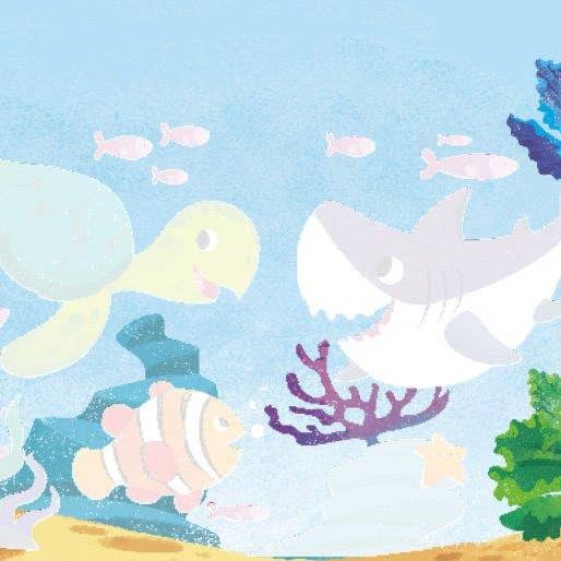 Axis Toys & Gifts - Wholesale Colouring and activity book – kids and baby - Sassi Free the Colours Reusable Paint Brush Book - The Sea4