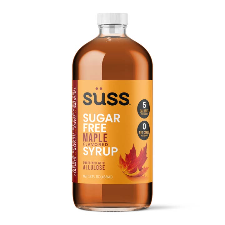 Süss – Engroshandel Sirup med smag – Süss sukkerfri sirup med ahornsmag, 16 fl oz