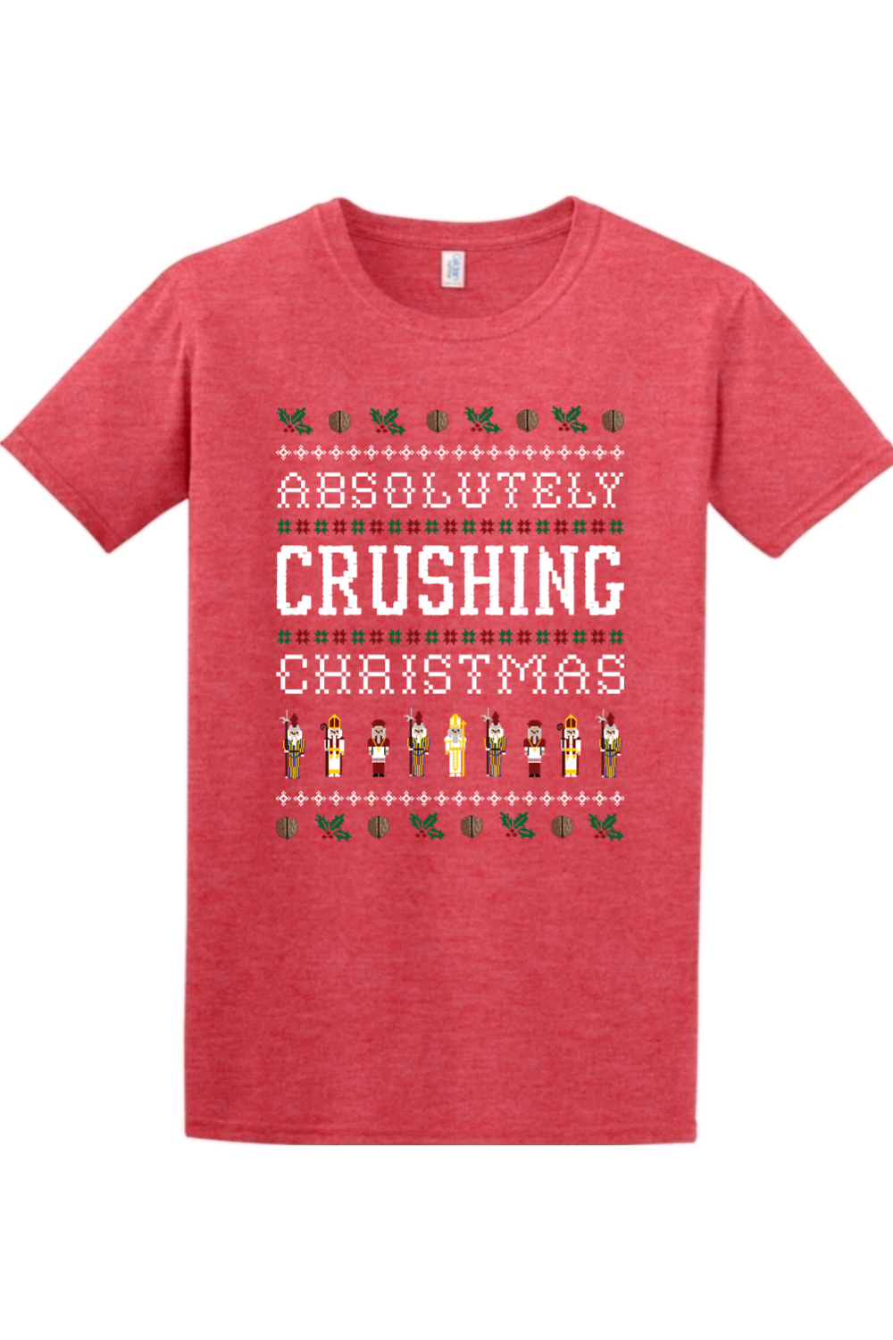 Sock Religious - Wholesale Screen Printed T-Shirt - Unisex - Absolutely Crushing Christmas Adult T-Shirt1