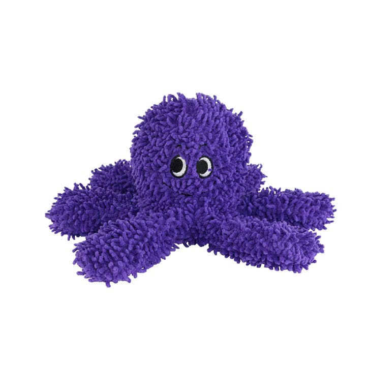 Mighty Microfiber Ball Med Octopus Purple, Squeaky Dog Toy for wholesale by Tuffy Dog Toys - VIP Products
